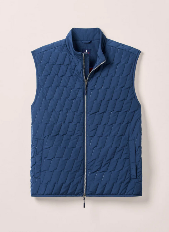 Johnnie-O Belfry Quilted Puffer Vest In Space