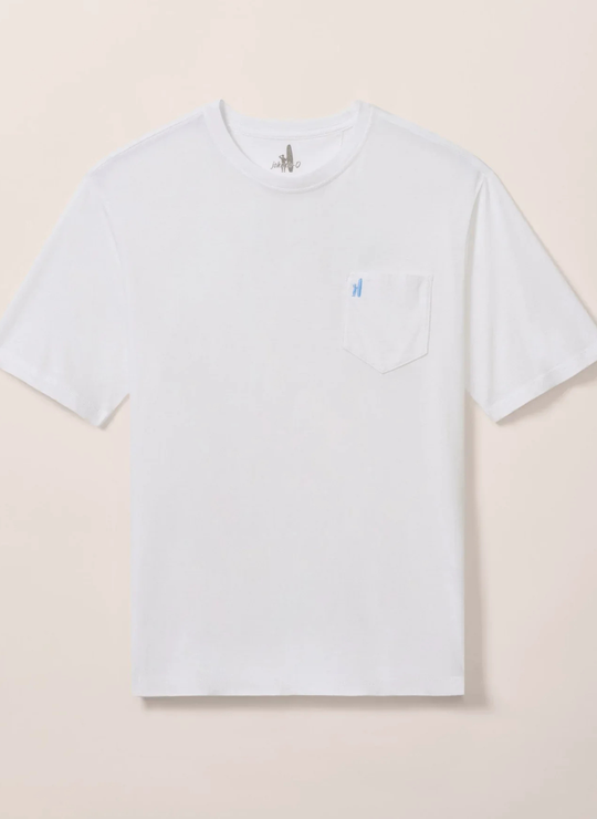 Dale Cotton Blend T-Shirt In White