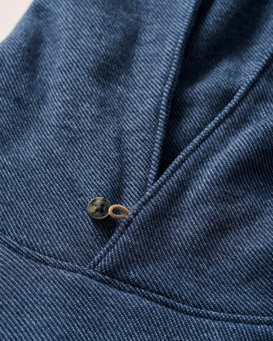 Johnnie-O Drayton Merino Cashmere Sweater Hoodie In Navy