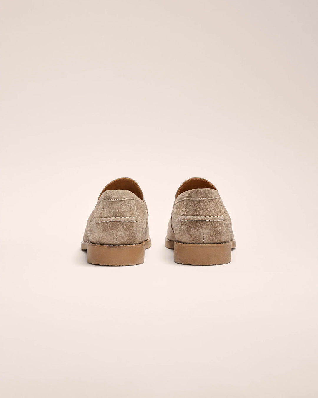 Johnnie-O J-Flex Suede Penny Loafer In Stone
