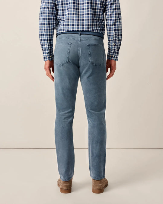 Johnnie-O Hampton Garment-Dyed Corduroy Pant In Indigo