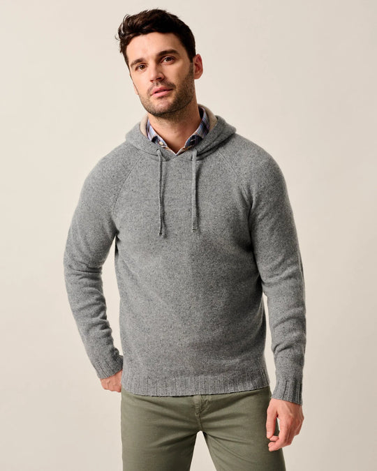 Johnnie-O Jamisons Top Shelf Cashmere Hooded Sweater In Gray