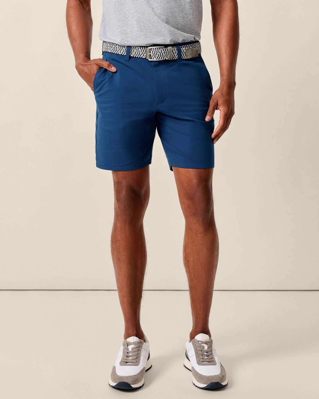 Jupiters Stretch Cotton Performance Shorts In Lake