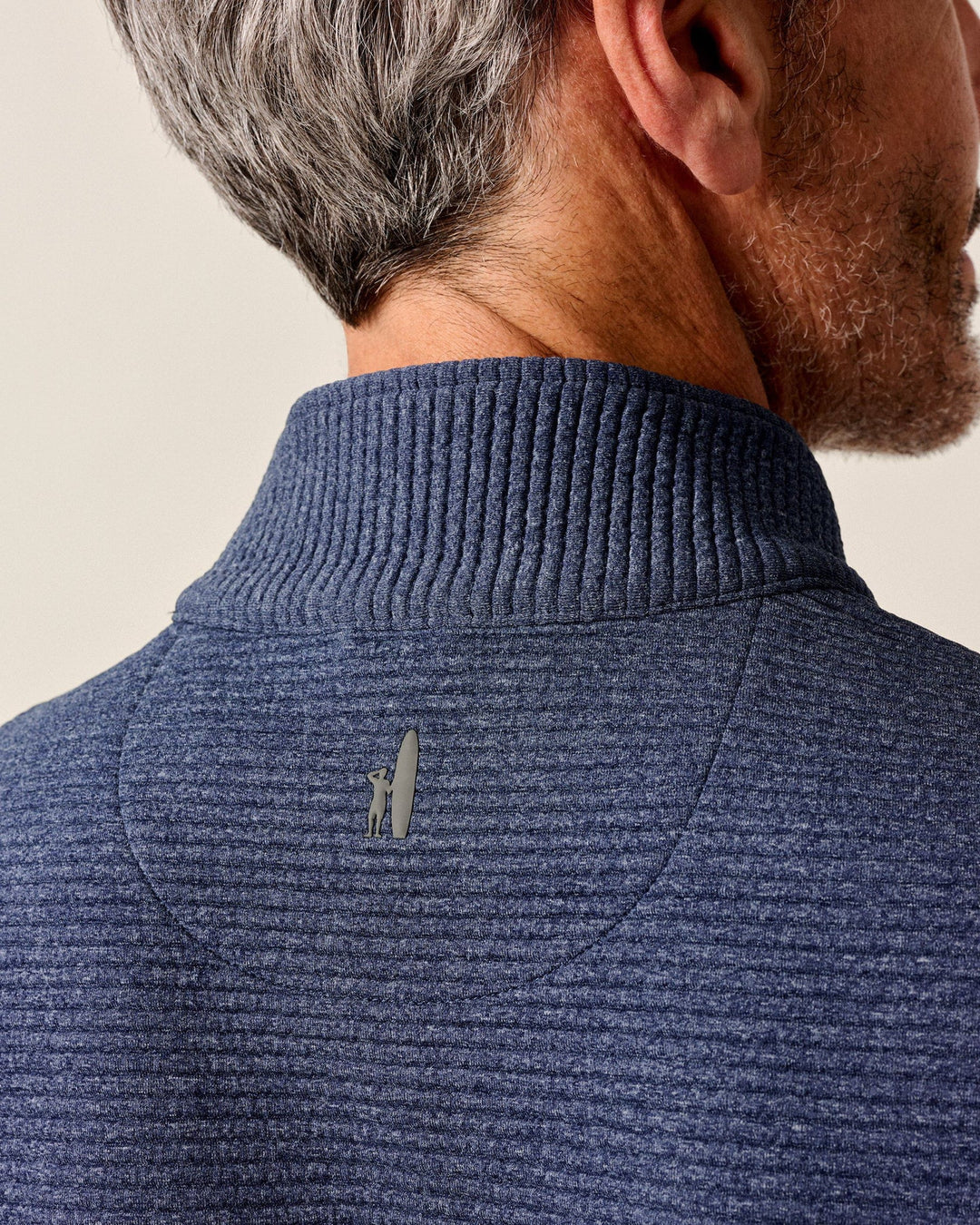 Johnnie-O Reggie Ribbed Performance Vest In Navy