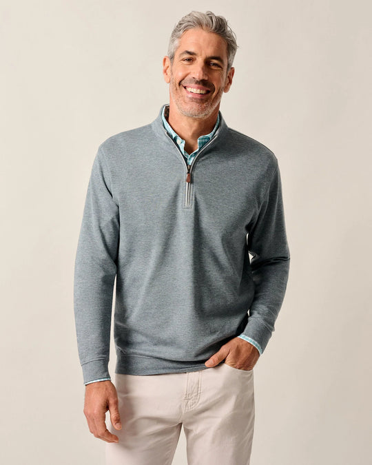 Johnnie-O Sully 1/4 Zip Pullover In Thunder