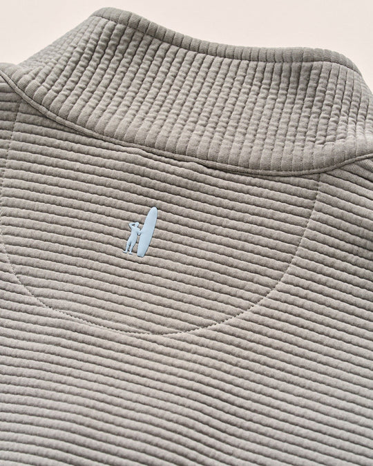 Johnnie-O Reggie Ribbed Performance Vest In Seal