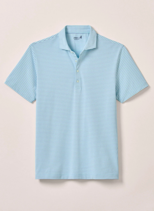 Johnnie-O Stetsons Tide Performance Mesh Polo In Tide