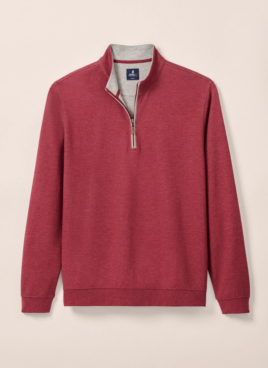 Johnnie-O Sully 1/4 Zip Pullover In Port