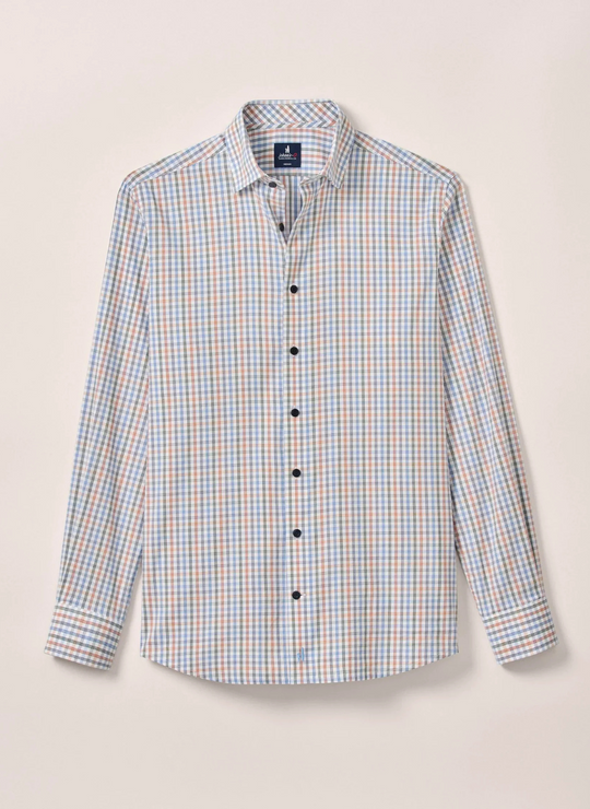Johnnie-O Vanderwall Performance Button Down Shirt In White