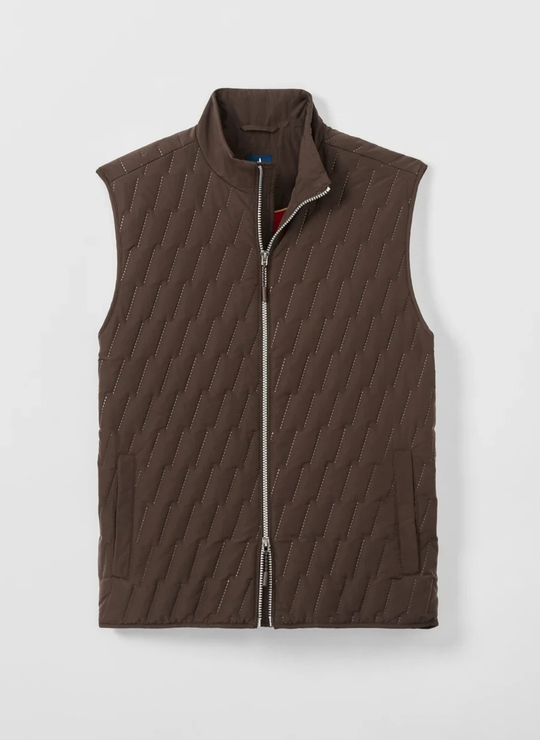 Belfry Quilted Puffer Vest In Cocoa