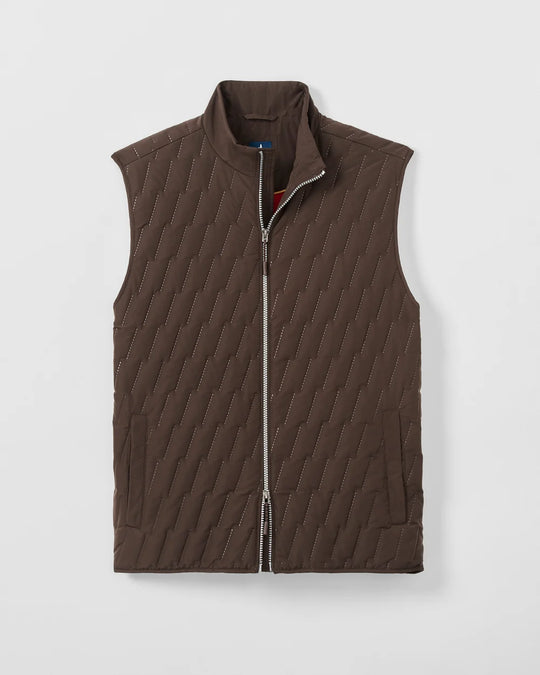 Belfry Quilted Puffer Vest In Cocoa