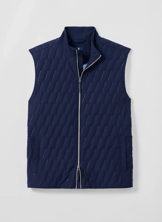 Belfry Quilted Puffer Vest In Navy