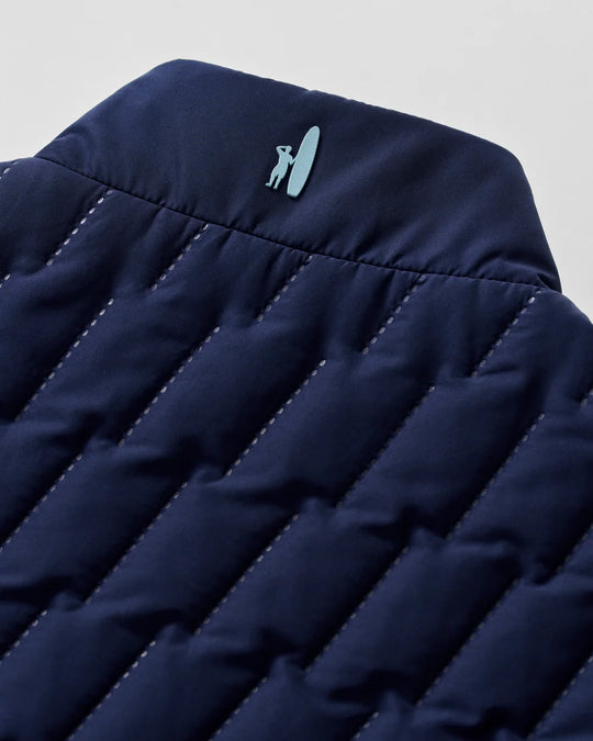 Belfry Quilted Puffer Vest In Navy