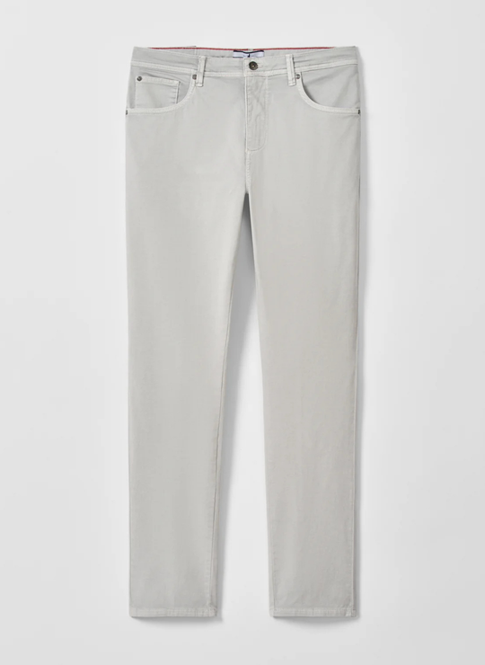 Carmel Sateen 5-Pocket Pant In Chrome