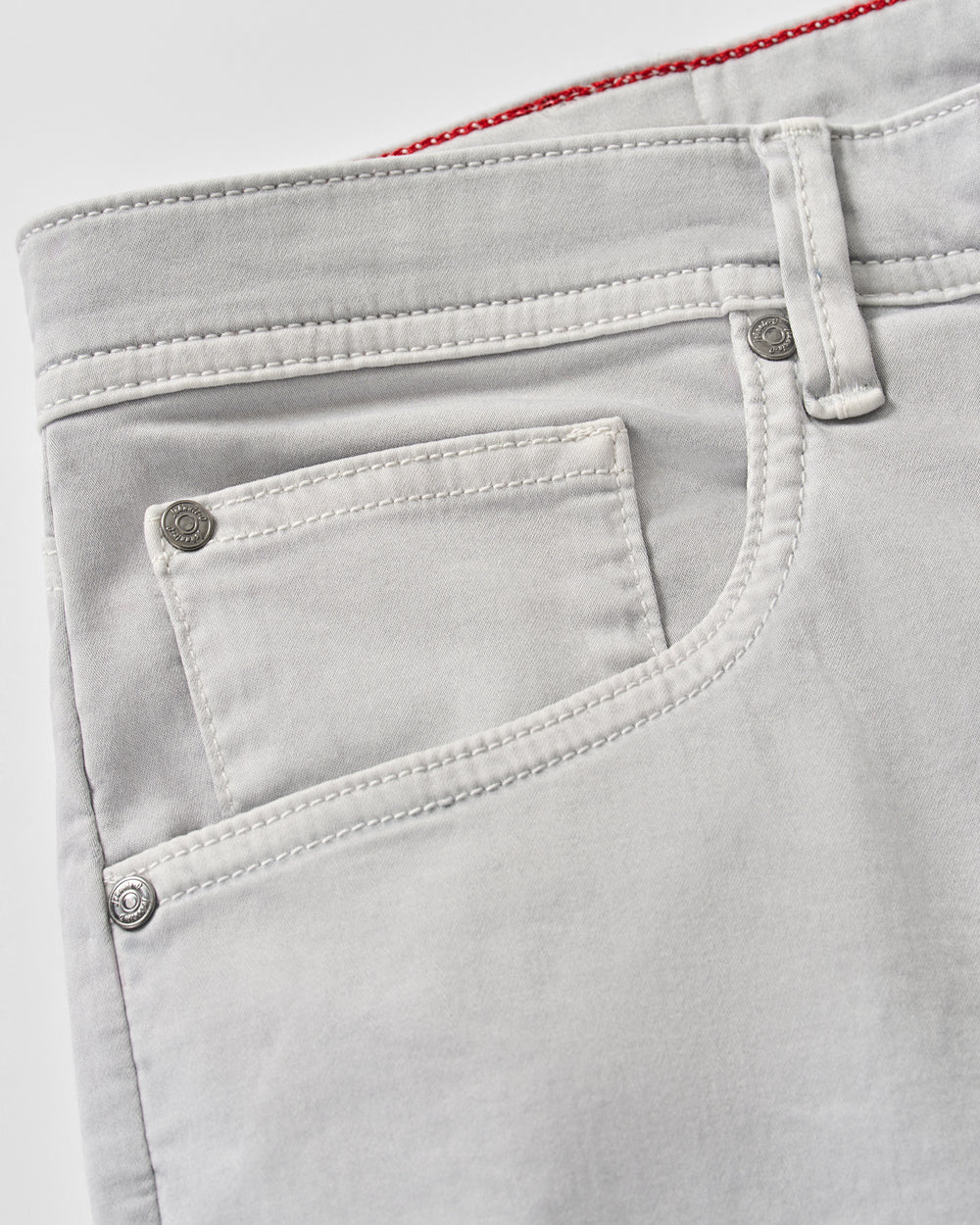 Carmel Sateen 5-Pocket Pant In Chrome