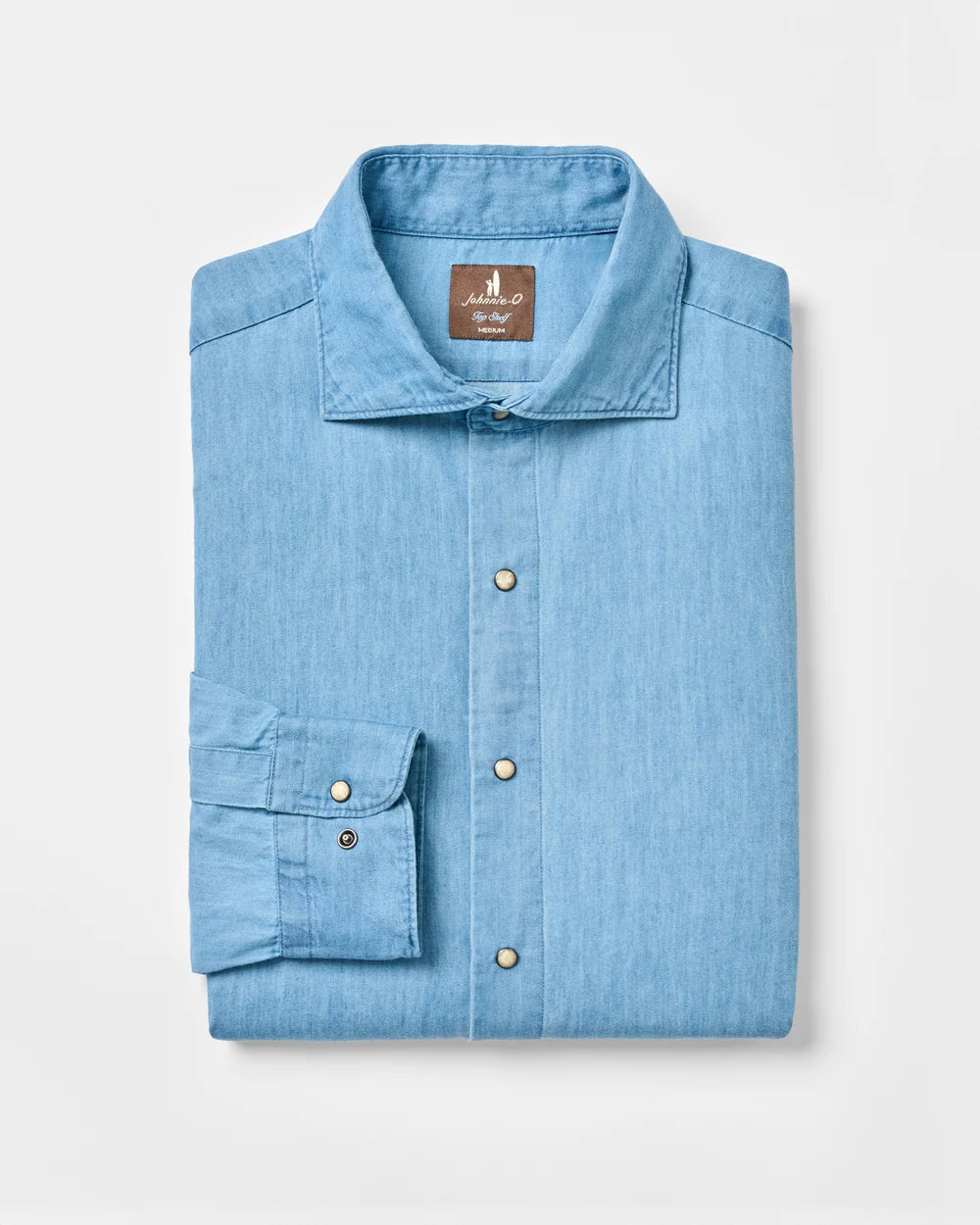 Chambray Snap Top Shelf Button Down In Ripple