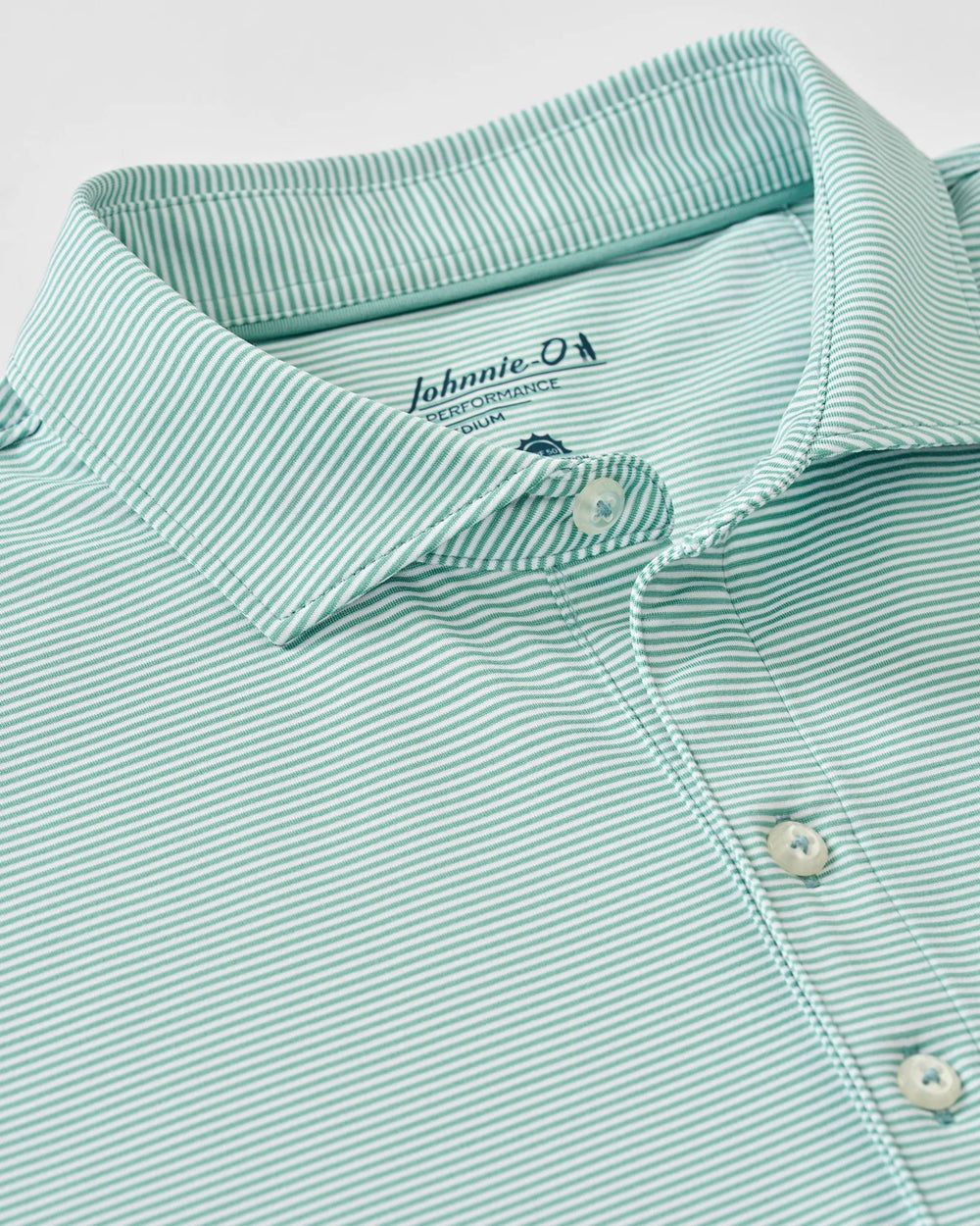 Lyndonn Stripe Performance Jersey Polo In Sublime