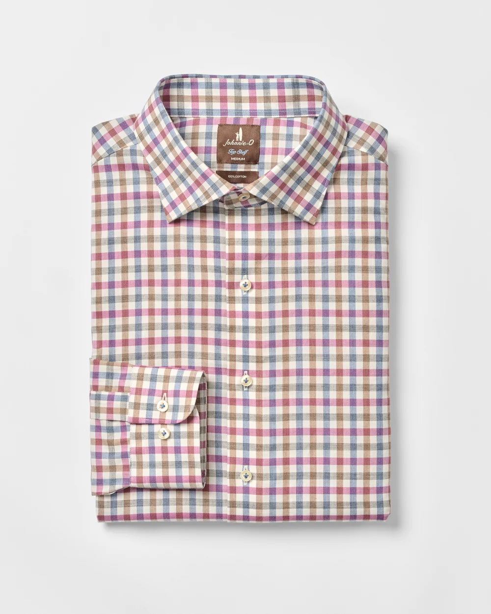 Merced Check Top Shelf Cotton Button Down Shirt In Ripple