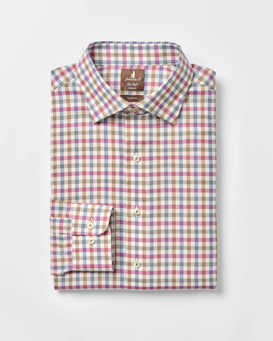 Merced Check Top Shelf Cotton Button Down Shirt In Ripple