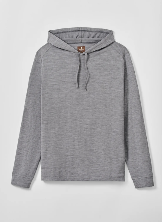 Merino Hoodie Tee In Carbon