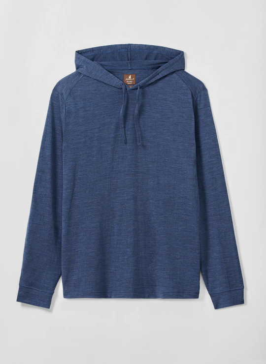 Merino Hoodie Tee In Pacific
