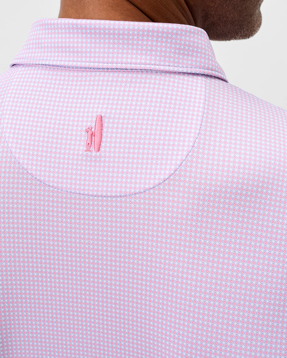 Dot Neat Performance Jersey Polo In Palm Beach
