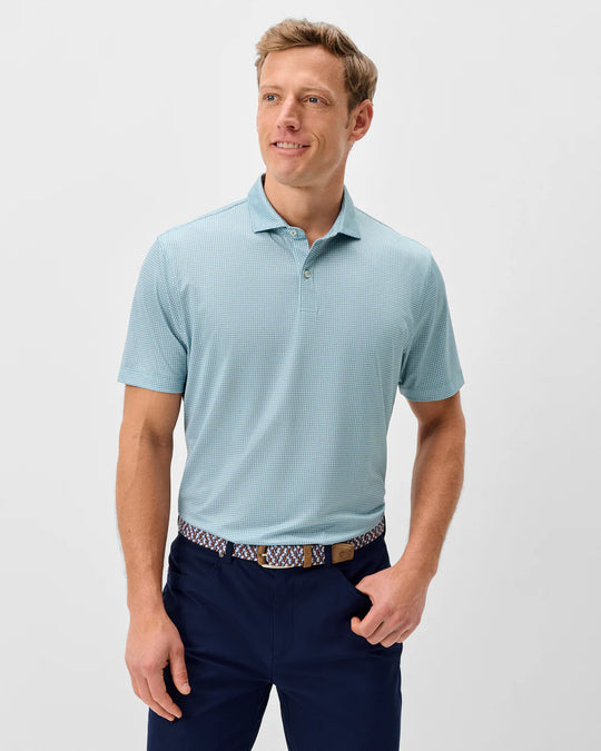 Dot Neat Performance Jersey Polo In Sublime