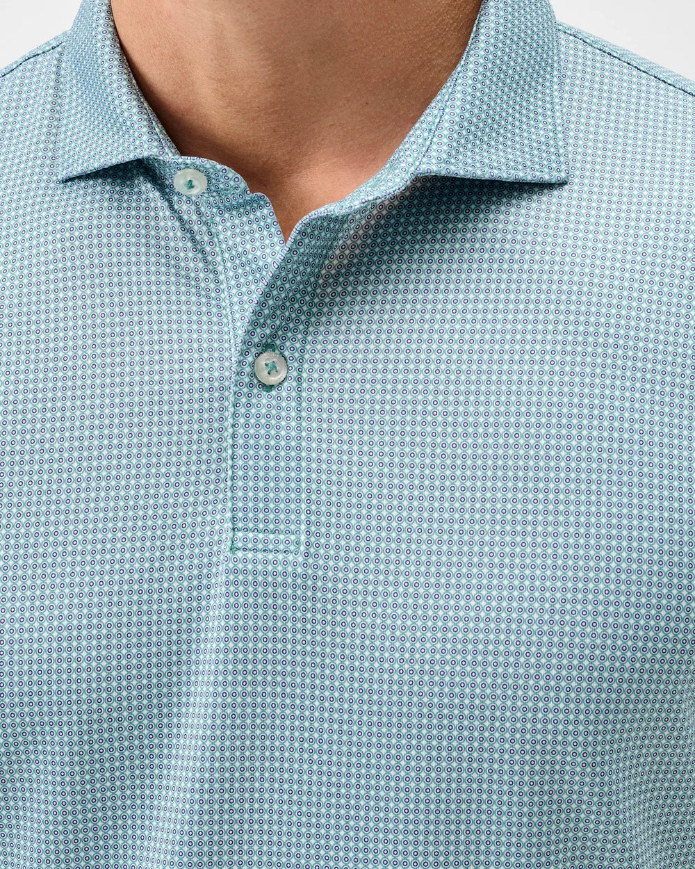 Dot Neat Performance Jersey Polo In Sublime