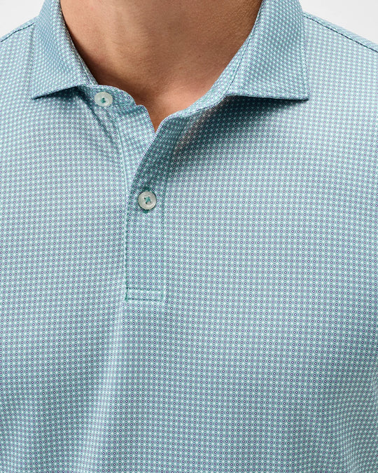 Dot Neat Performance Jersey Polo In Sublime