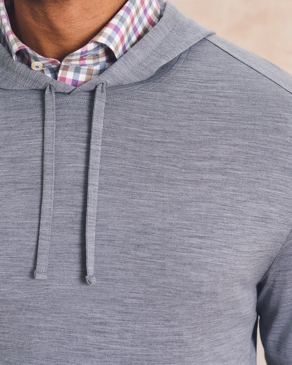 Merino Hoodie Tee In Carbon