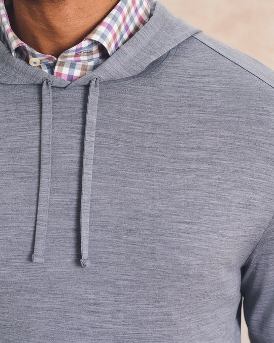 Merino Hoodie Tee In Carbon
