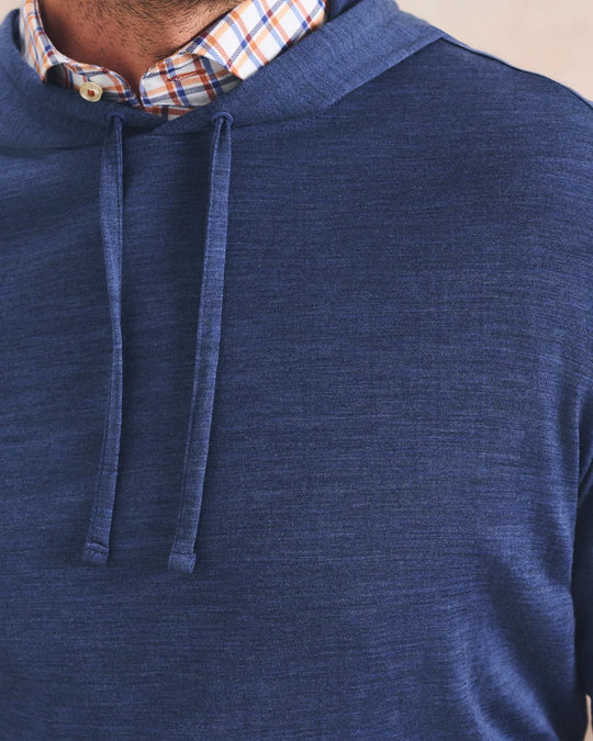 Merino Hoodie Tee In Pacific