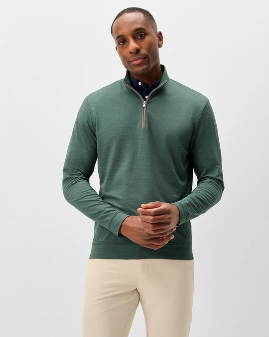 Sof Tech Performance 1/4 Zip In Evergreen