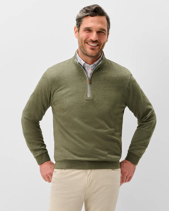 Sully 1/4 Zip Pullover In Sequoia