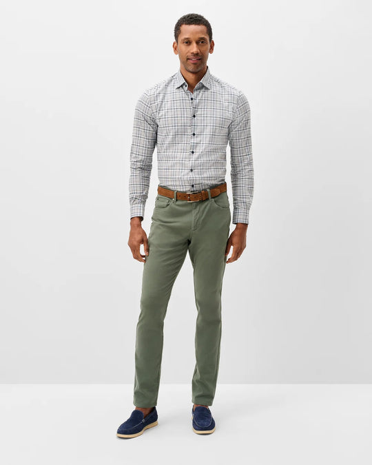 Carmel Sateen 5-Pocket Pant In Kelp