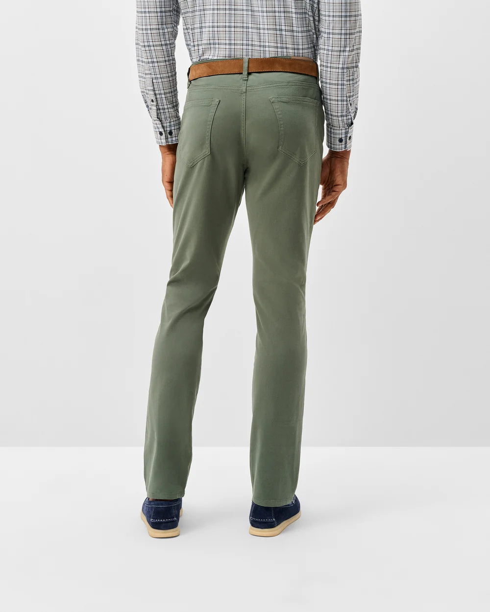Carmel Sateen 5-Pocket Pant In Kelp
