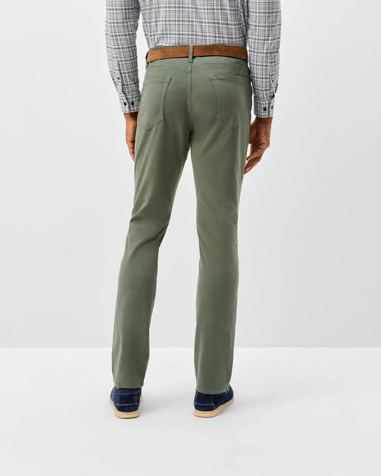 Carmel Sateen 5-Pocket Pant In Kelp