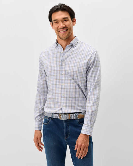Chelsea Pane Everyday Performance Button Down Shirt In White