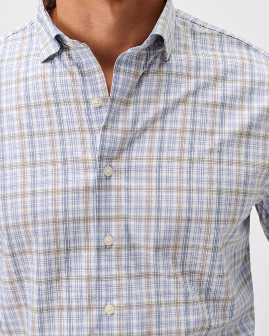 Chelsea Pane Everyday Performance Button Down Shirt In White