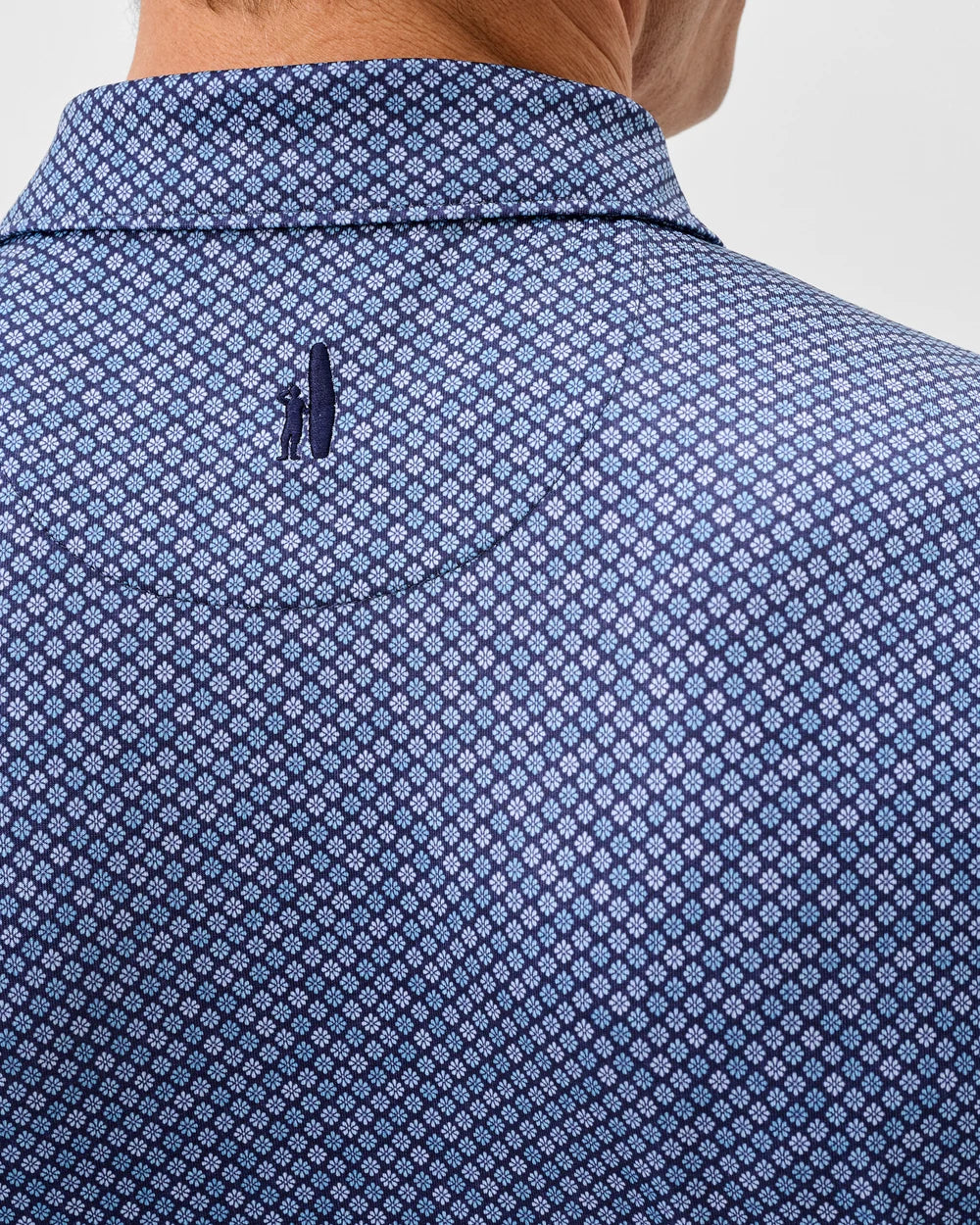 Pip Floral Performance Jersey Polo In Navy