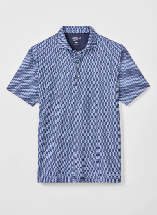 Pip Floral Performance Jersey Polo In Navy