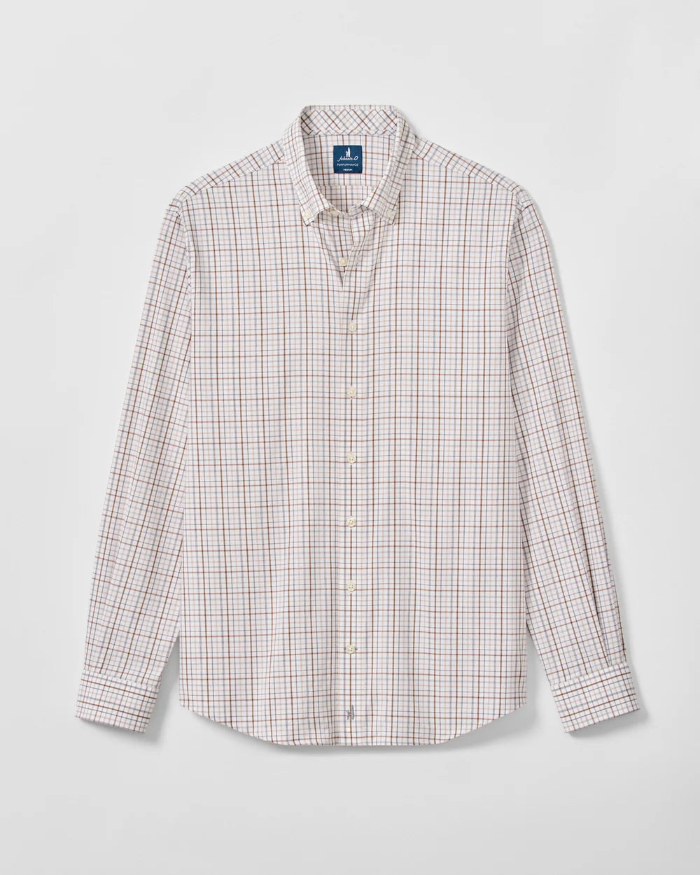 Sandlewood Pane Everyday Performance Button Down Shirt In White