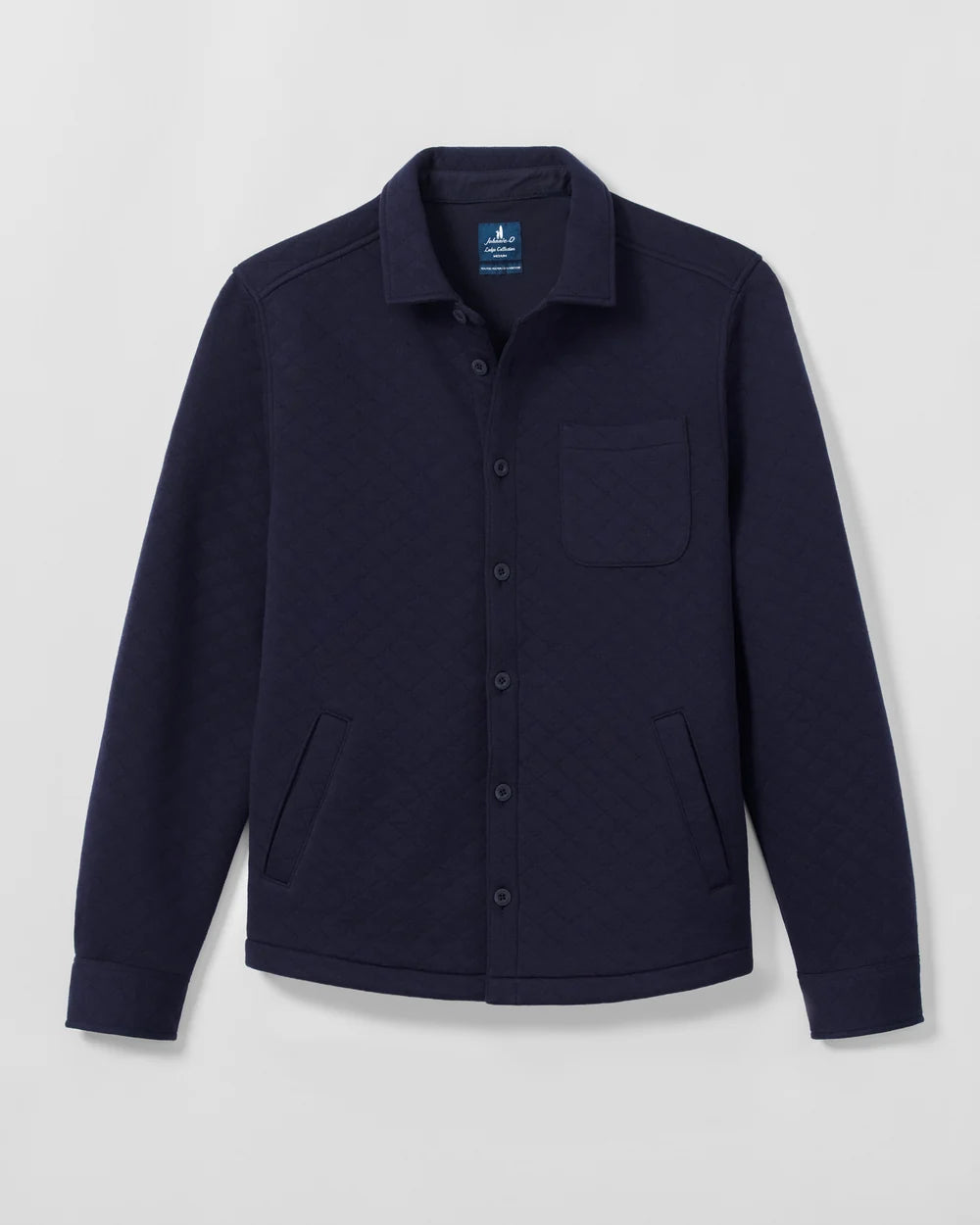 Stowe Quilt Shacket In Navy
