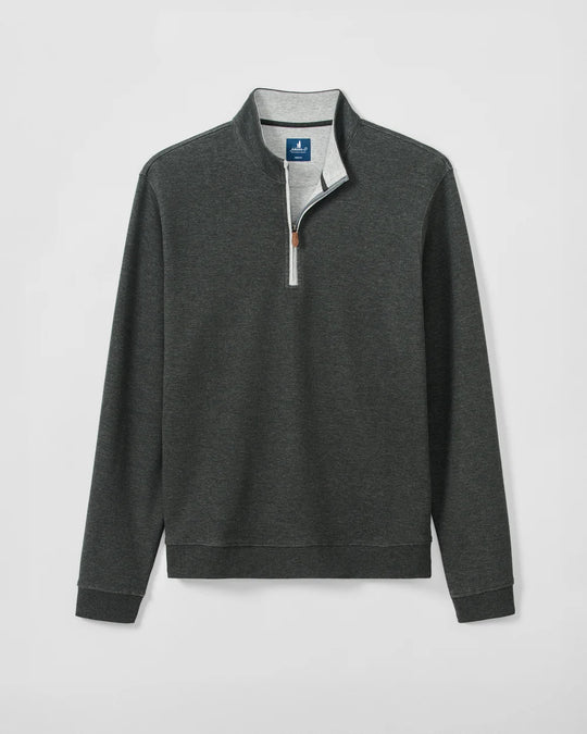Sully 1/4 Zip Pullover In Heather Black