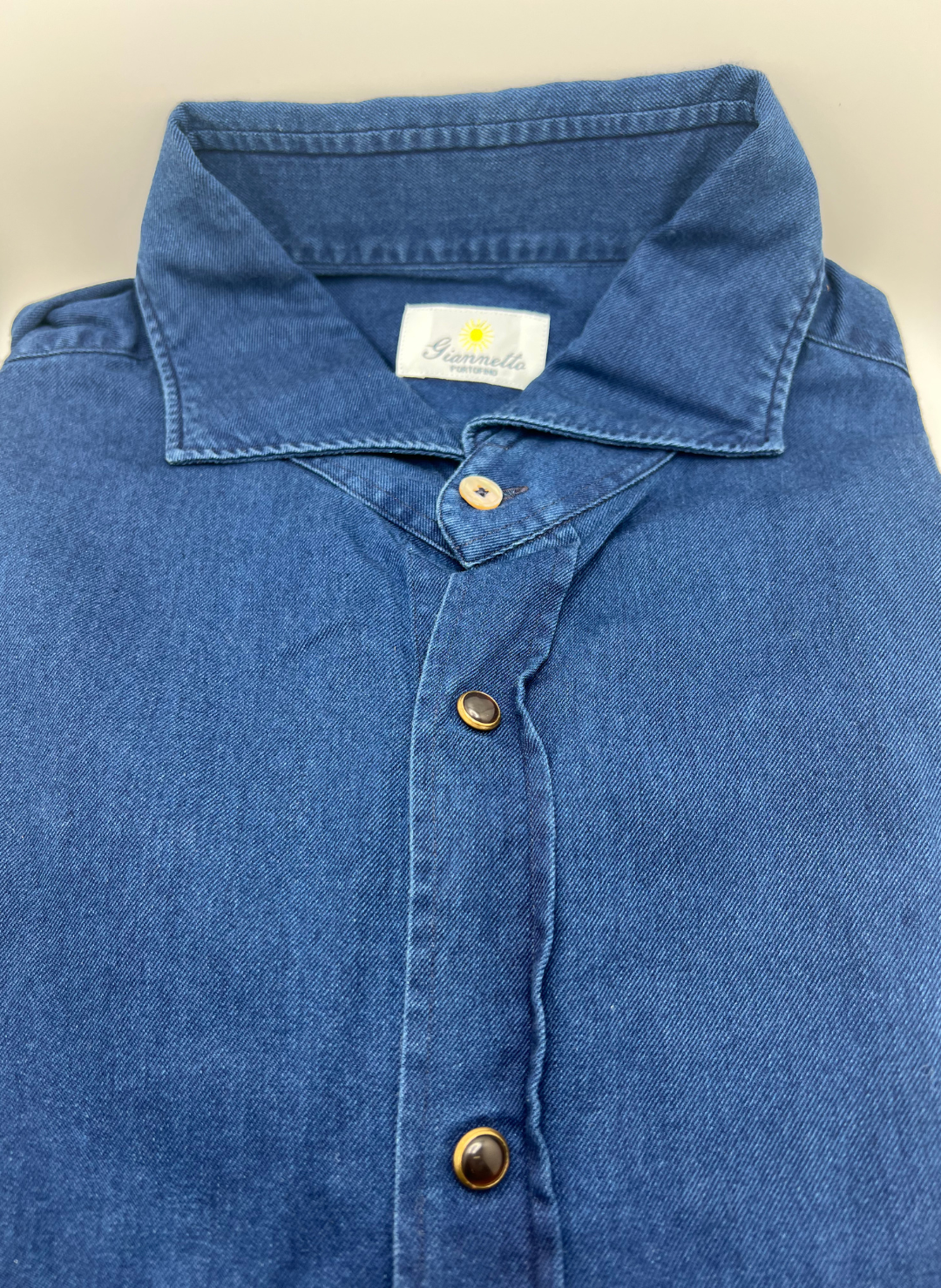 Giannetto Indigo Denim Shirt