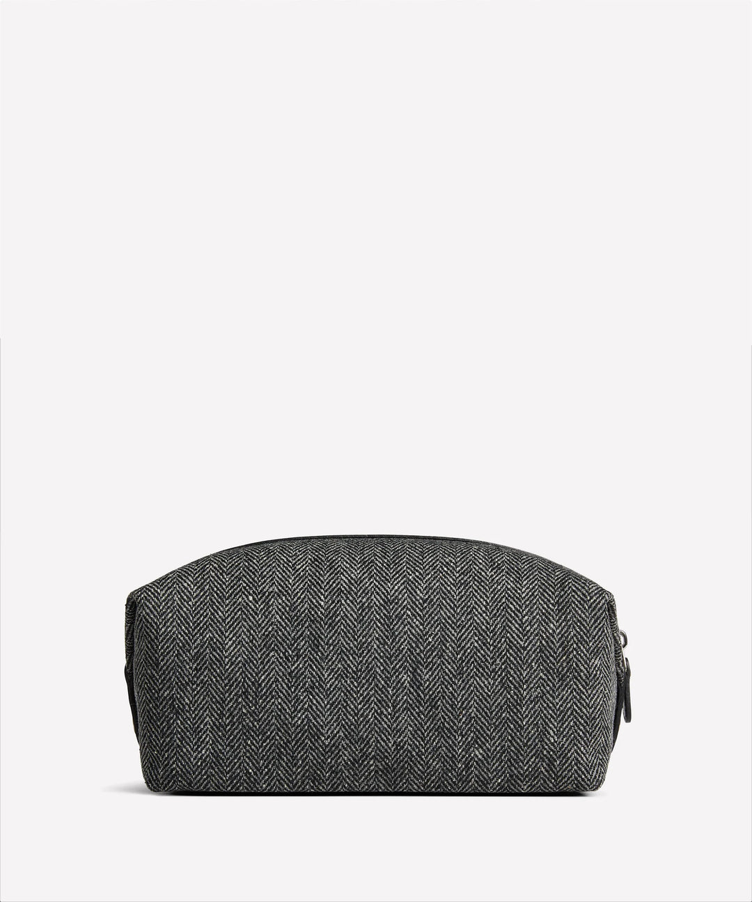 Ghurka Holdall No. 101 In Herringbone Wool + Black Vintage Leather