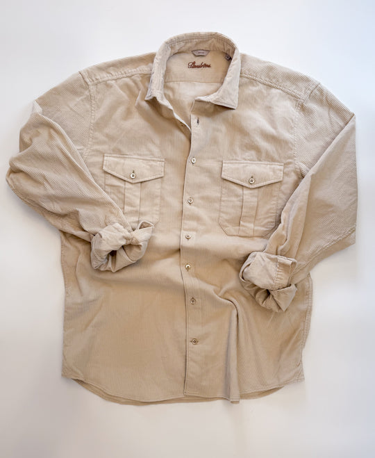 Stenströms Beige Corduroy Shirt