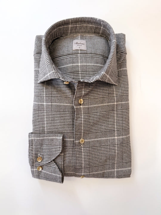 Stenströms Brown Glen Plaid Flannel