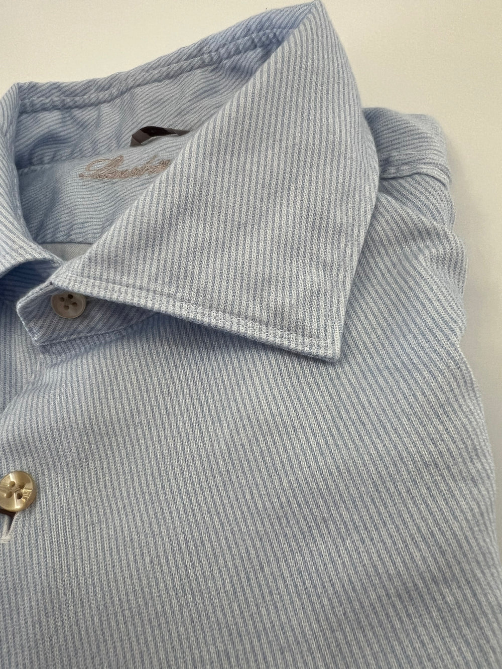 Stenströms Light blue Striped Oxford Shirt
