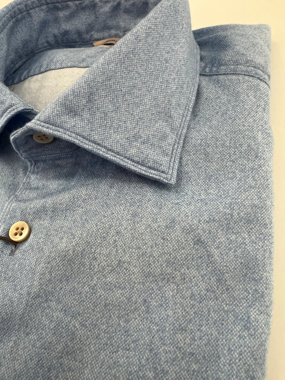 Stenströms Blue Oxford Flannel Shirt